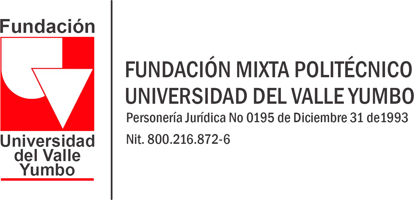 Logo de La Fundación Mixta Politécnico Universidad del Valle Yumbo - Logo Fundación Univalle Yumbo